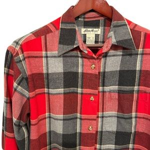 Eddie Bauer Plaid Button Down Shirt M